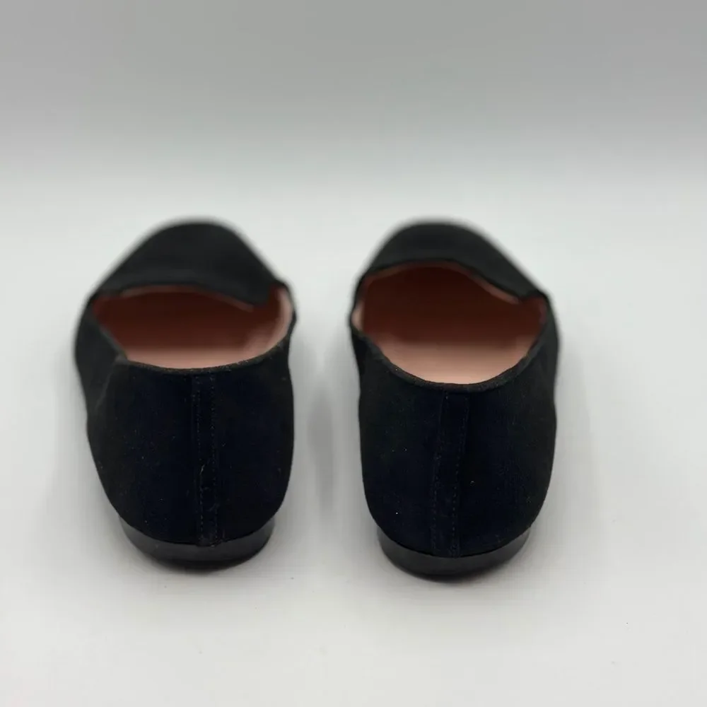 J. Crew Women's Black Suede Smoking Loafers Size 7